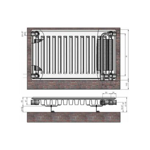 Radiators 11x500x900 Ventil Compact Termolux |