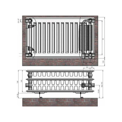 Radiators 33x300x1800 VCO Termolux | 9233018