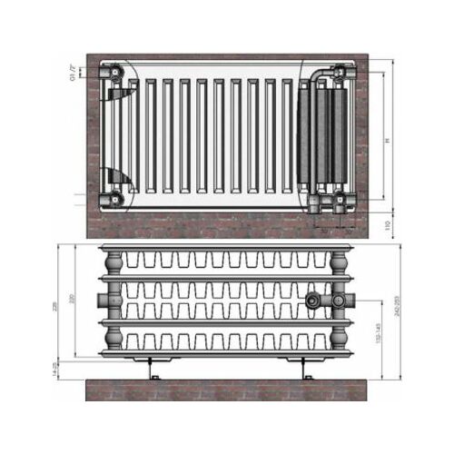 Radiators 44x200x800 VCO Termolux | 9242008
