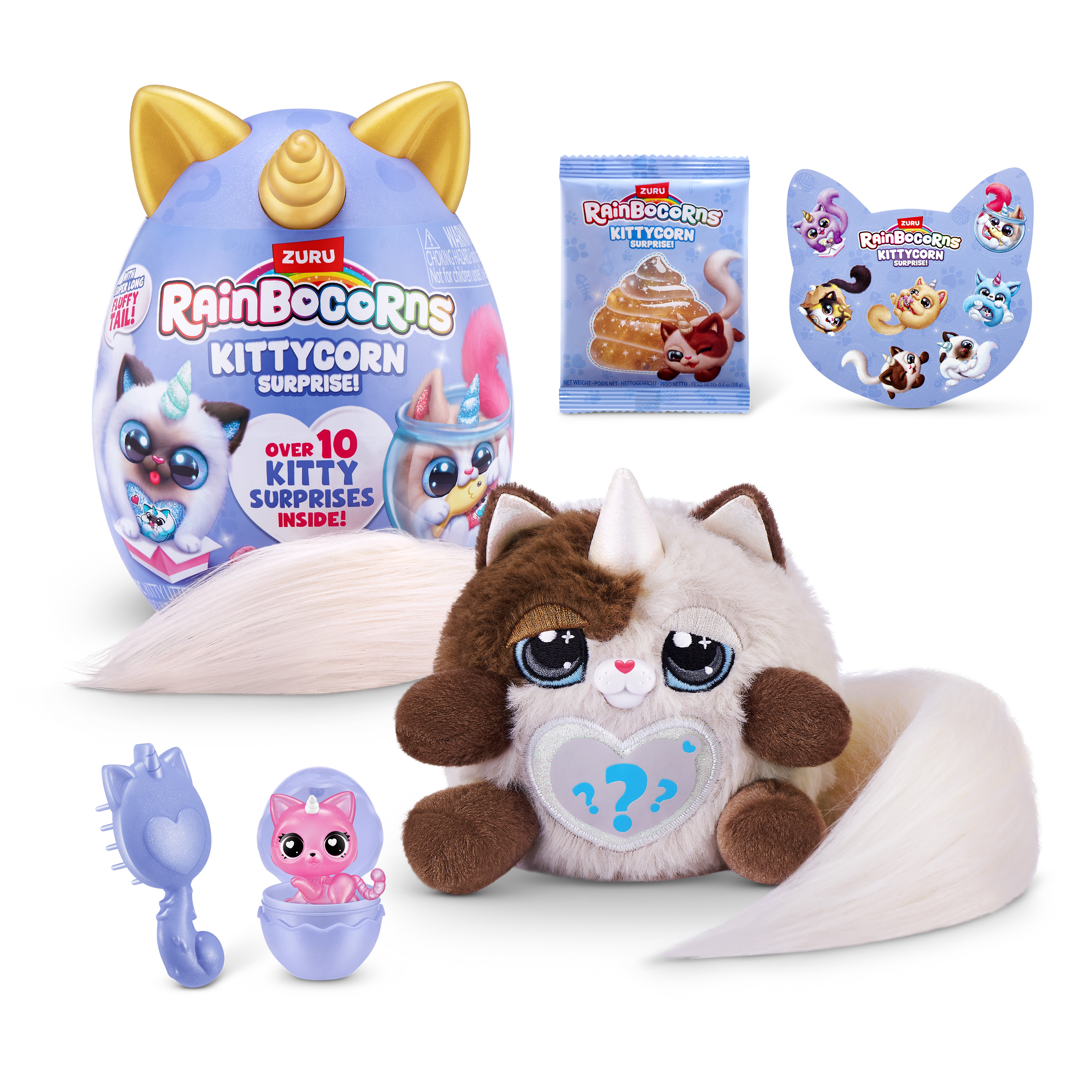 RAINBOCORNS plīša rotaļlieta ar piederumiem Kittycorn