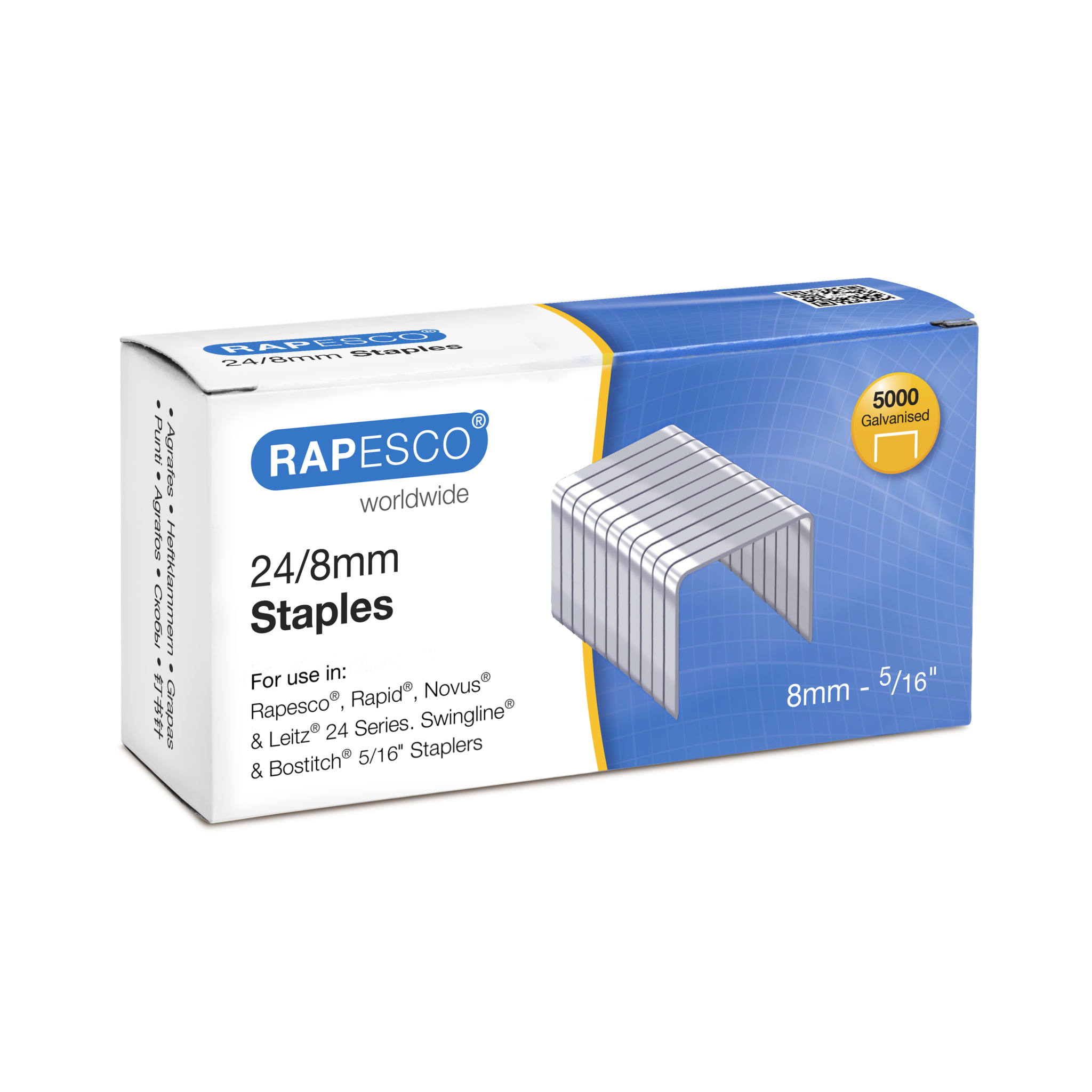 Rapesco skavas 24/8 mm (kaste ar