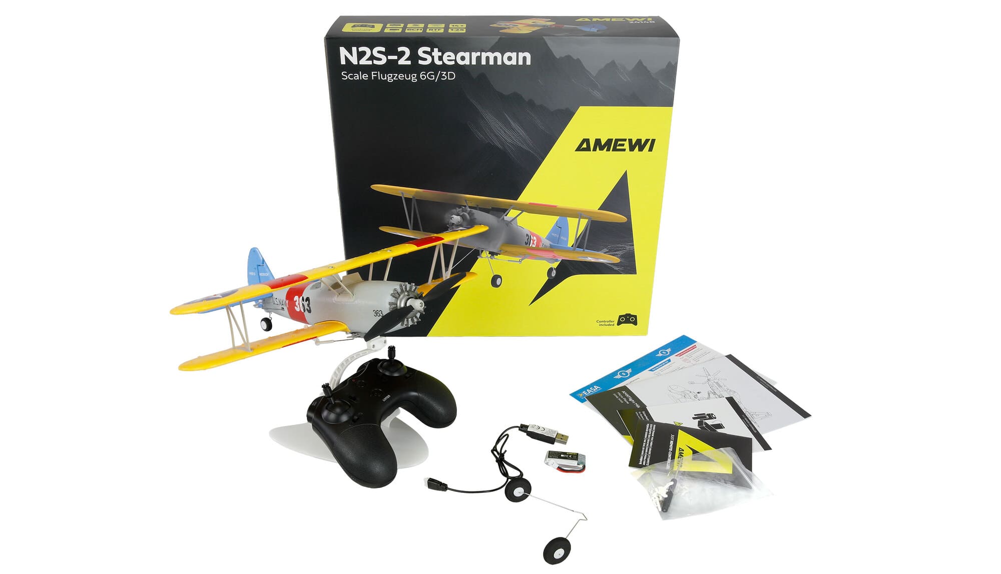 RC lidmašīna Amewi AMXFlight N2S-2 Stearman