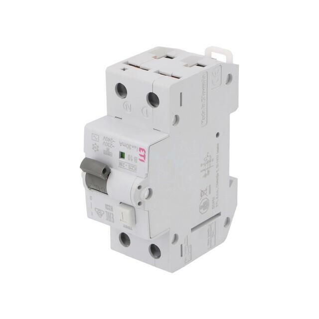 ETI POLAM RCBO breaker; Inom: 10A