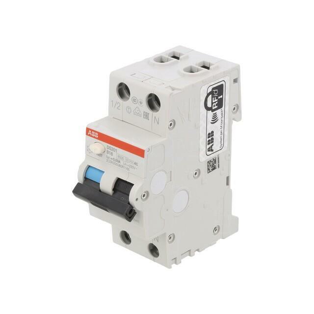 ABB RCBO breaker; Inom: 16A; Ires: