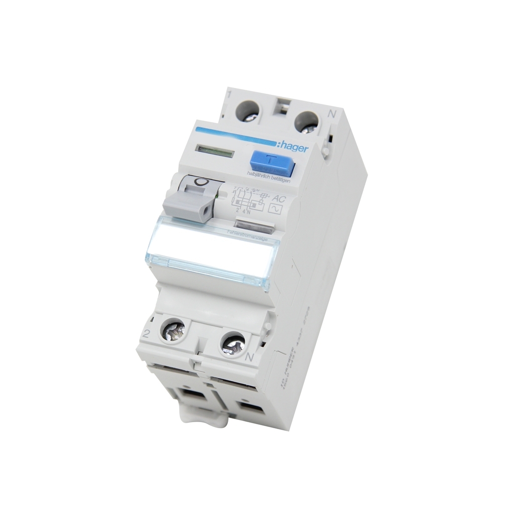 HAGER RCD breaker; Inom: 25A; Ires: