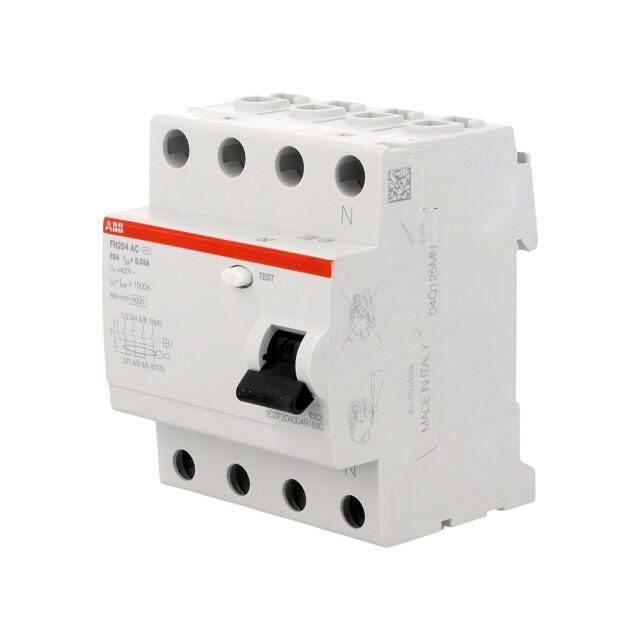 ABB RCD breaker; Inom: 63A; Ires: