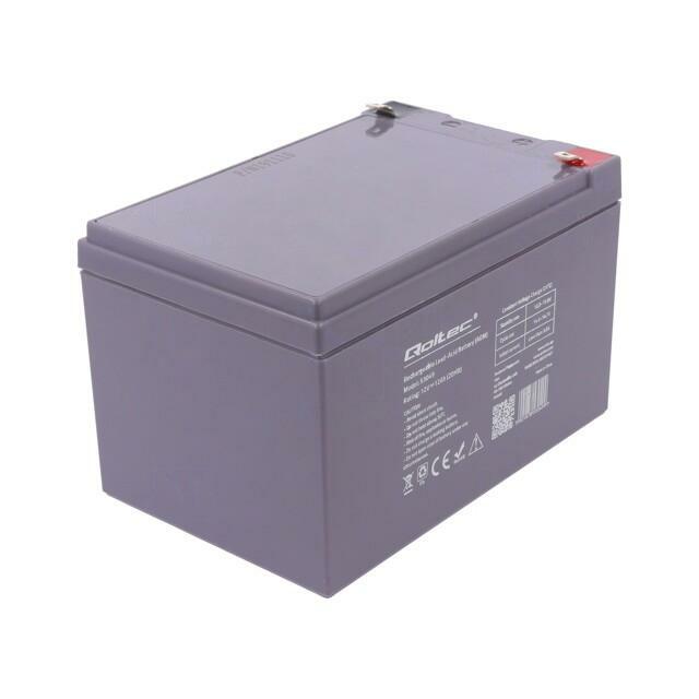 QOLTEC Re-battery: acid-lead; 12V; 12Ah; AGM