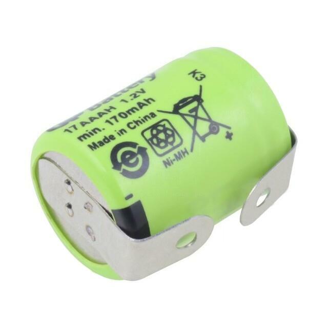 Re-battery: Ni-MH; 1/3AAA,1/3R03; 170mAh; 1