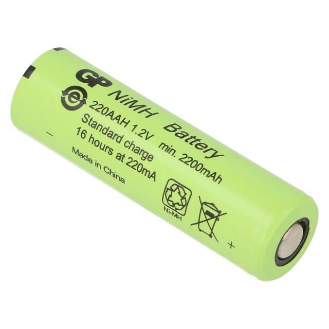 Re-battery: Ni-MH; AA; 2200mAh; 1.2V