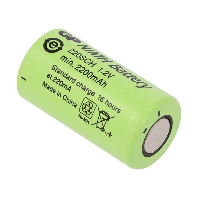 Re-battery: Ni-MH; SubC; 2200mAh; 1.2V
