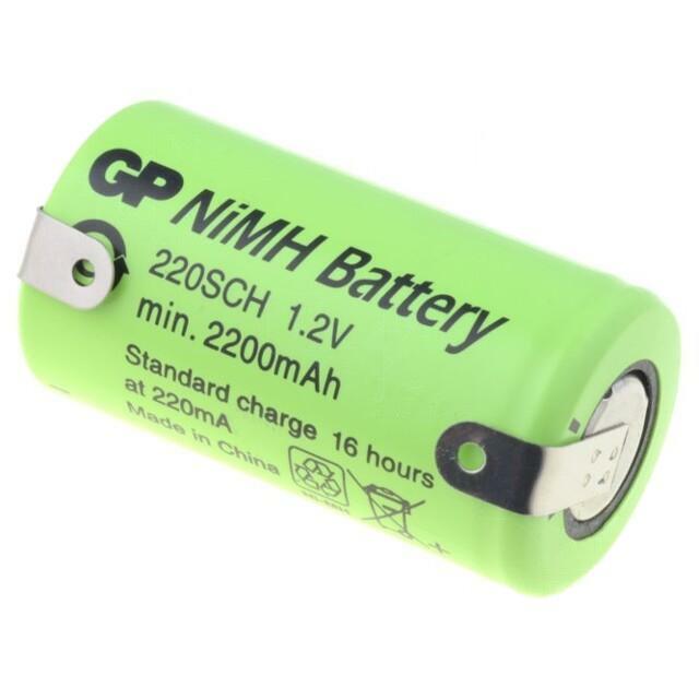 Re-battery: Ni-MH; SubC; 2200mAh; 1.2V