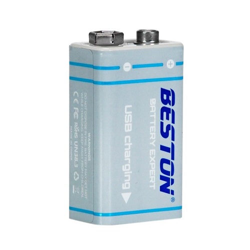 HISMART Rechargeable 9V batterry with USB