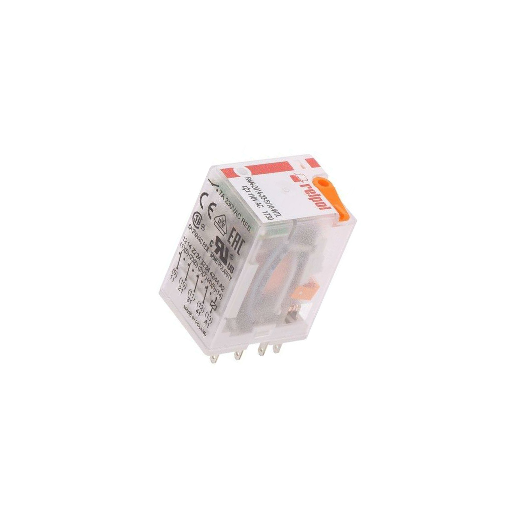 RELPOL Relay: electromagnetic; Ucoil: 110VAC; 4PDT