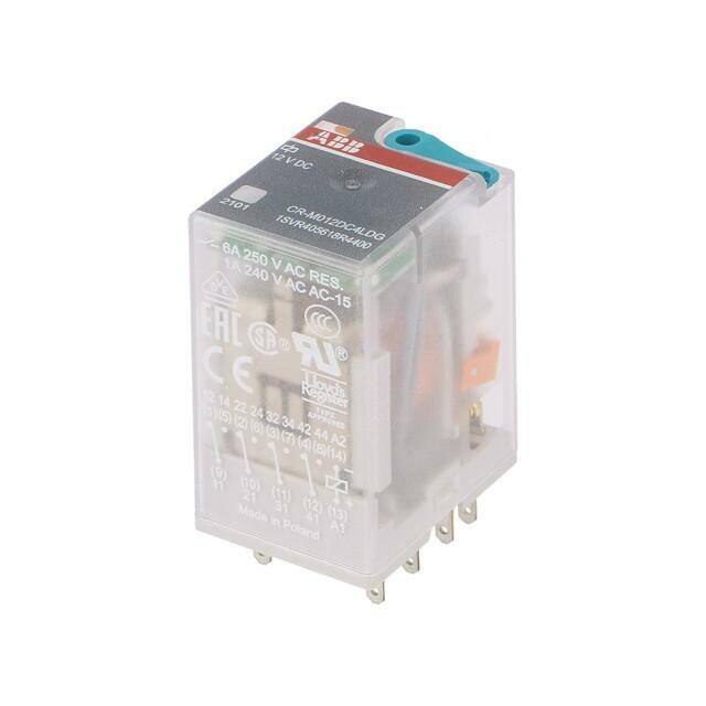 ABB Relay: electromagnetic; Ucoil: 12VDC; 4PDT