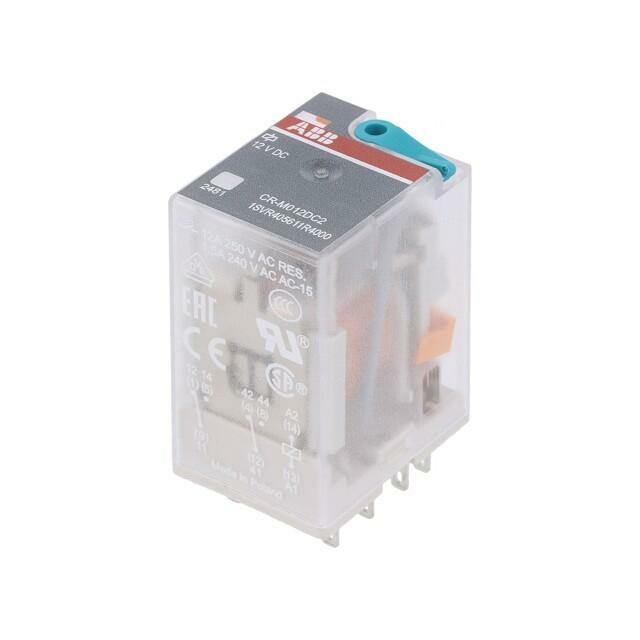 ABB Relay: electromagnetic; Ucoil: 12VDC; DPDT