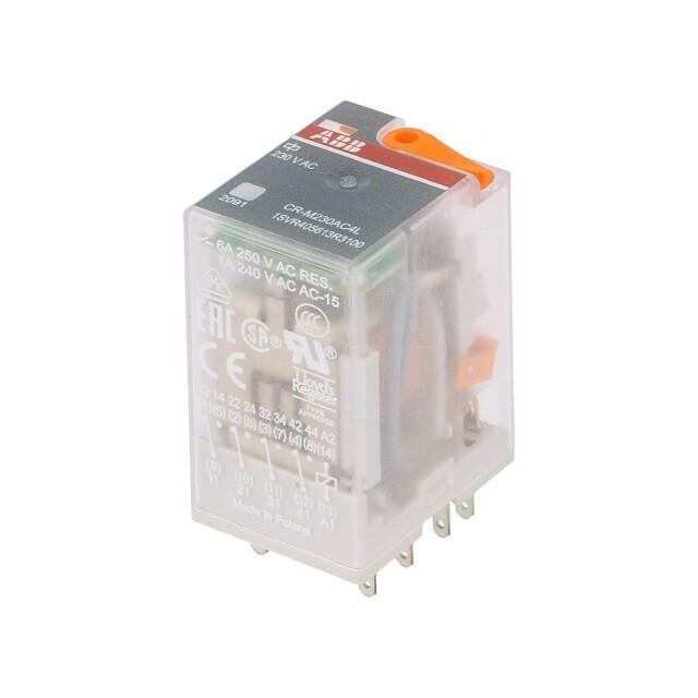 ABB Relay: electromagnetic; Ucoil: 230VAC; 4PDT