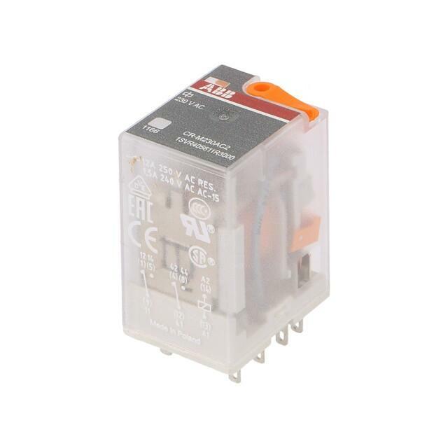 ABB Relay: electromagnetic; Ucoil: 230VAC; DPDT