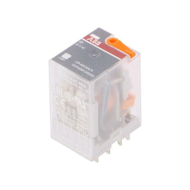 ABB Relay: electromagnetic; Ucoil: 24VAC; 4PDT