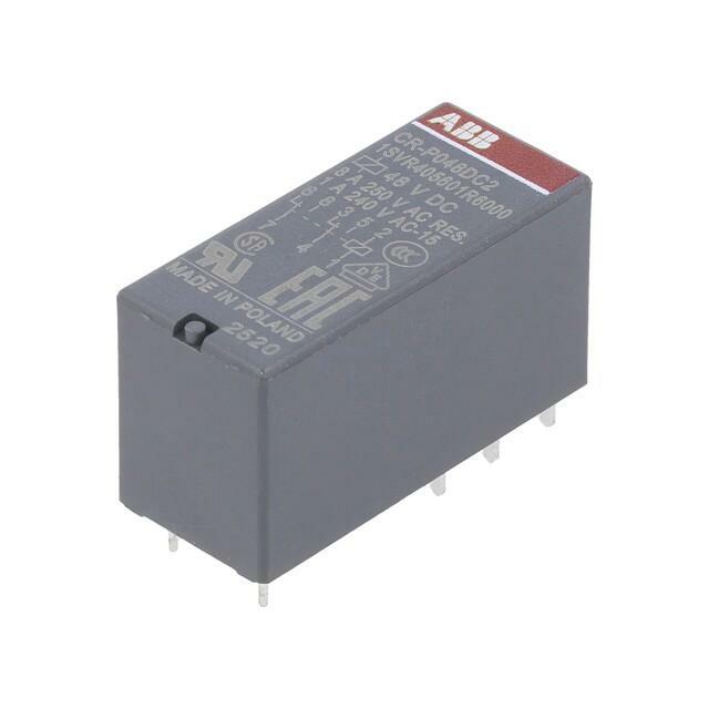 ABB Relay: electromagnetic; Ucoil: 48VDC; DPDT