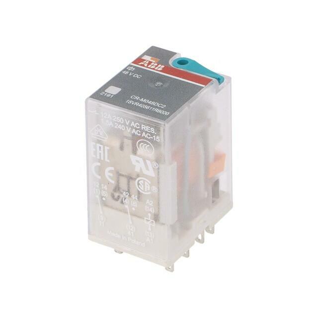 ABB Relay: electromagnetic; Ucoil: 48VDC; DPDT