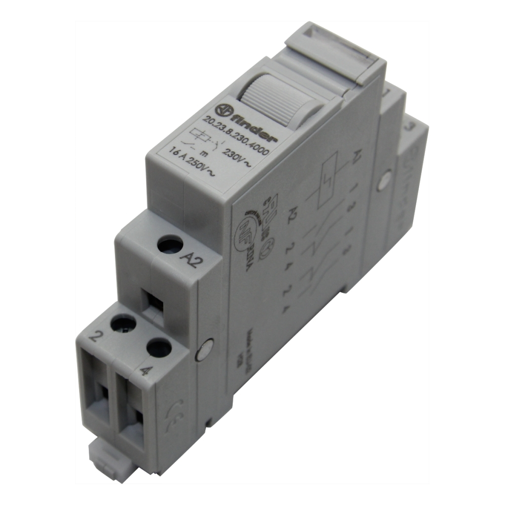 FINDER Relay: installation; bistable,impulse; NO