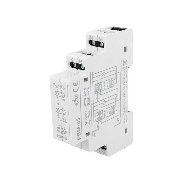 ZAMEL Relay: installation; bistable,impulse; NO