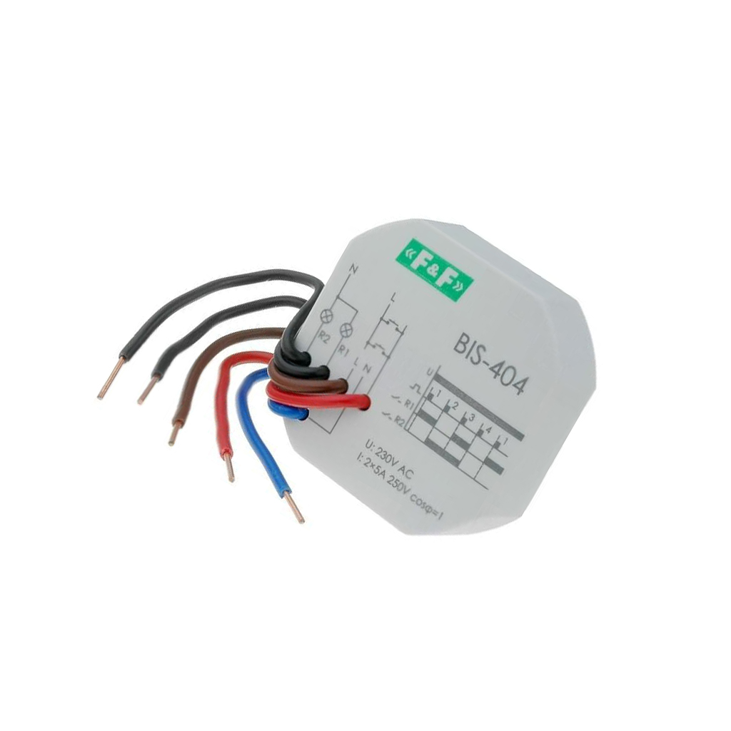 F&F Relay: installation; bistable,impulse; NO