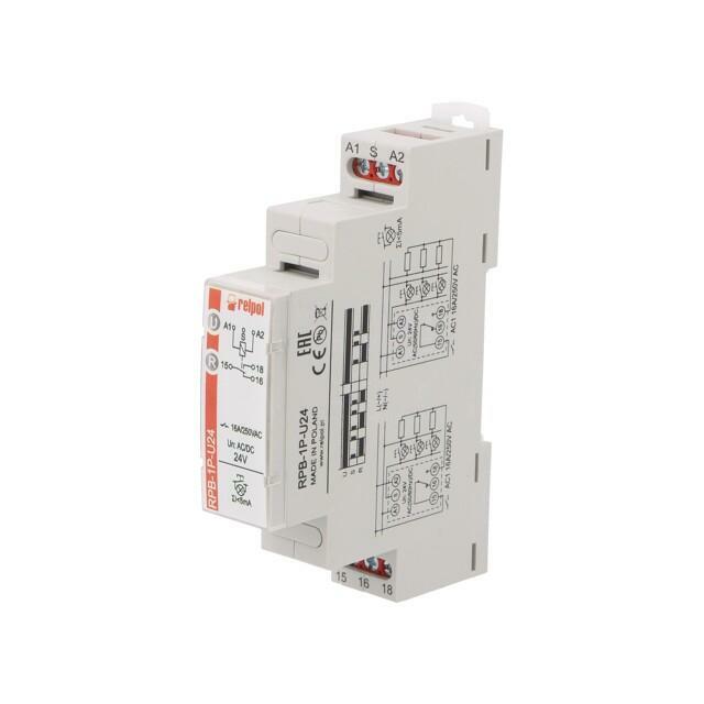 RELPOL Relay: installation; bistable,impulse; SPDT