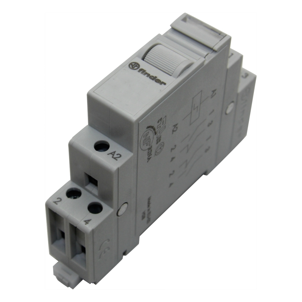 FINDER Relay: installation; monostable; NC +