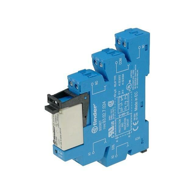 FINDER Relay: interface; Ucoil: 60VDC; DPDT