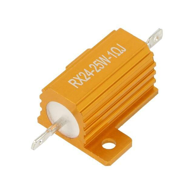SR PASSIVES Resistor: wire-wound; 1Ω; with