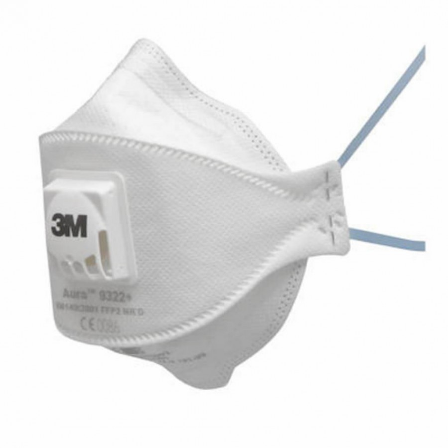 Respirators ar vārstu 9322 Aura+ P2