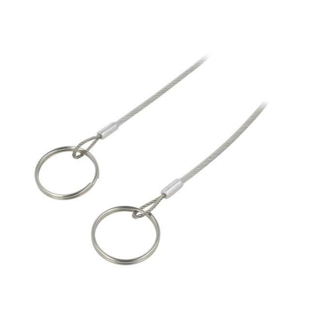 ELESA+GANTER Retaining cable; Plating: PVC; stainless