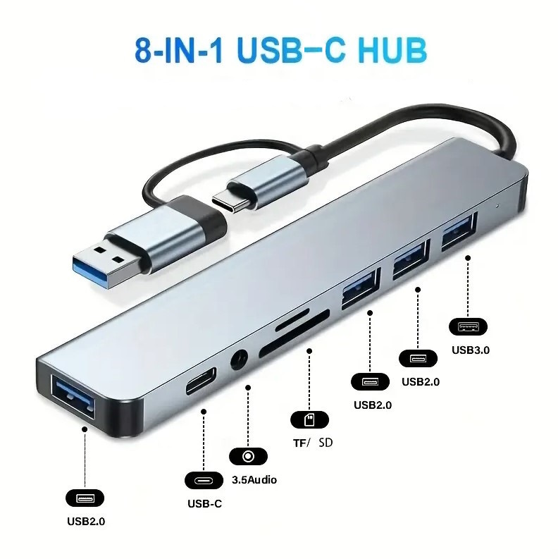 Riff VSZAPOWER 8-in-1 universāls alumīnija 8