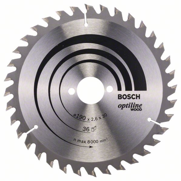 Ripzāģa disks 190x30 mm Optiline Wood