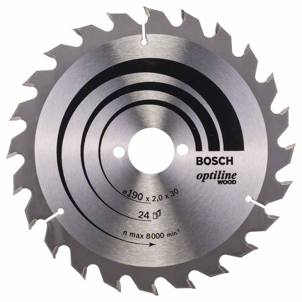 Ripzāģa disks 190x30 mm Optiline Wood