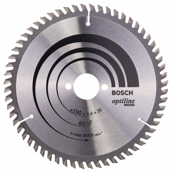 Ripzāģa disks 190x30 mm Optiline Wood