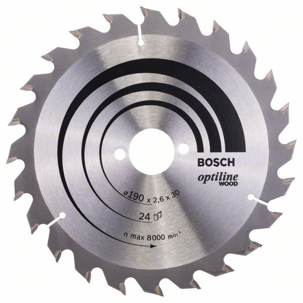 Ripzāģa disks 190x30mm Optiline Wood Bosch