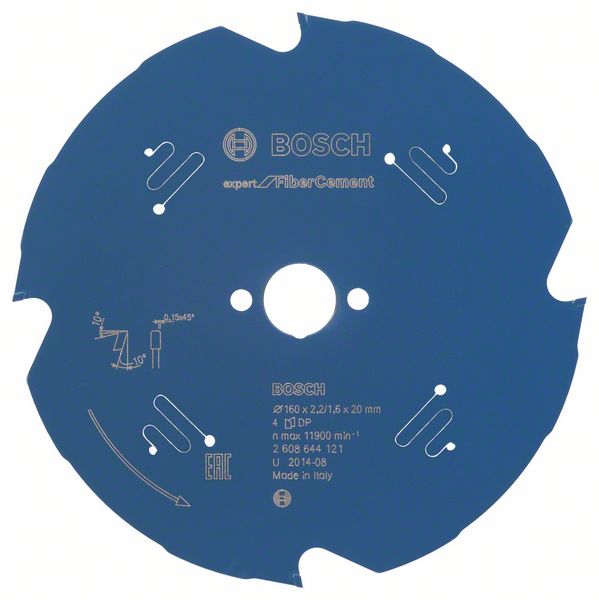 Ripzāģa disks FiberCement 160x20x2.2/1.6x