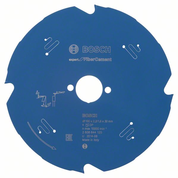 Ripzāģa disks FiberCement 190x30x2.2/1.6xZ4