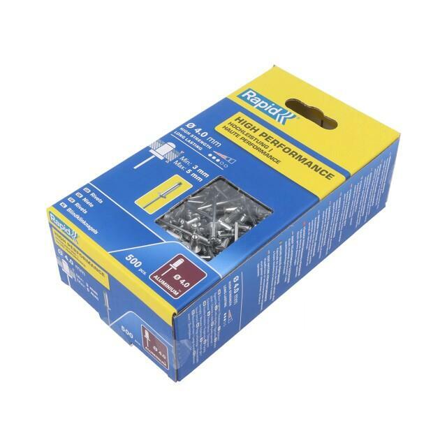 RAPID Rivet; aluminium; Rivet diam: 4mm