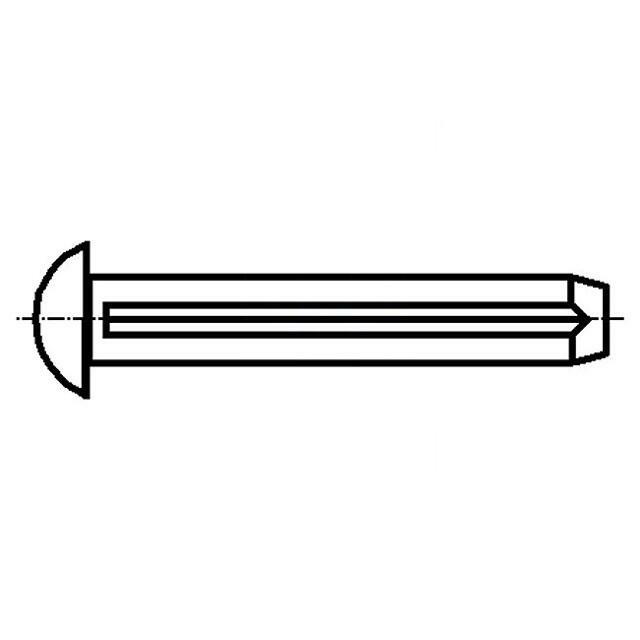 BOSSARD Rivet pin; steel; BN 893