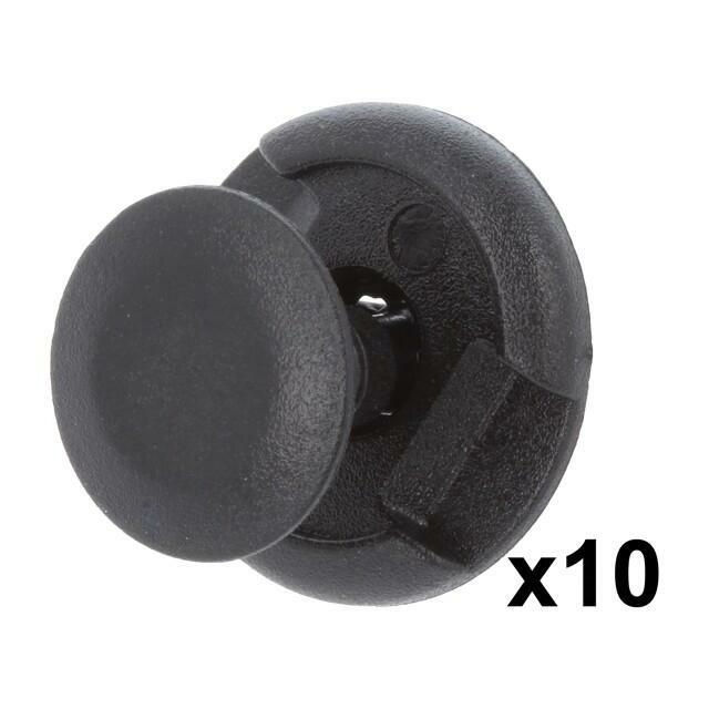 ROMIX Rivet; polyamide; black; dismountable,push-in