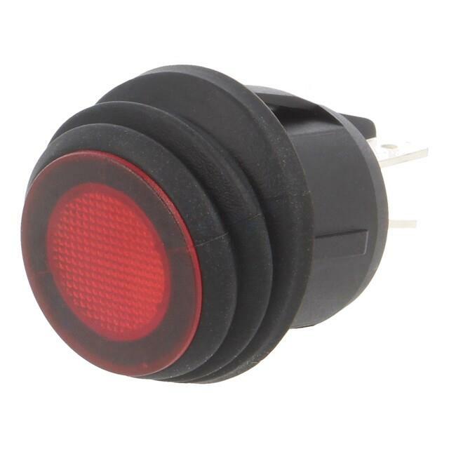 SWITCH COMPONENTS ROCKER; DPST; Pos: 2