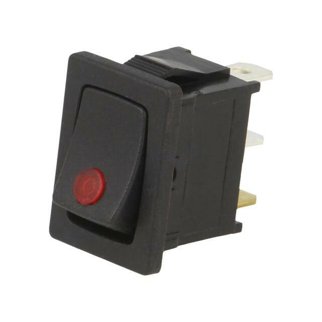 SWITCH COMPONENTS ROCKER; SPST; Pos: 2