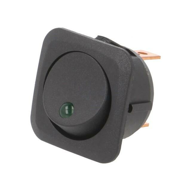 SWITCH COMPONENTS ROCKER; SPST; Pos: 2