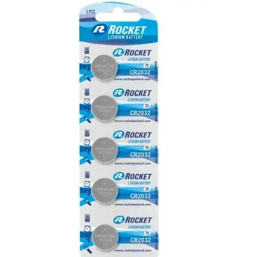 Rocket CR2032-5BB BLISTERA IEPAKOJUMĀ 5GB. |