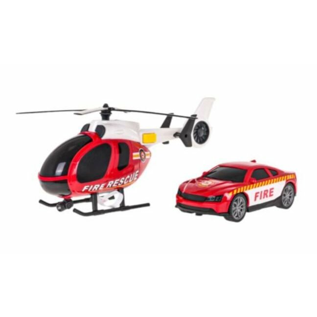 RoGer Helikopters + Ugunsdzēsības Dienesta Automašīnu