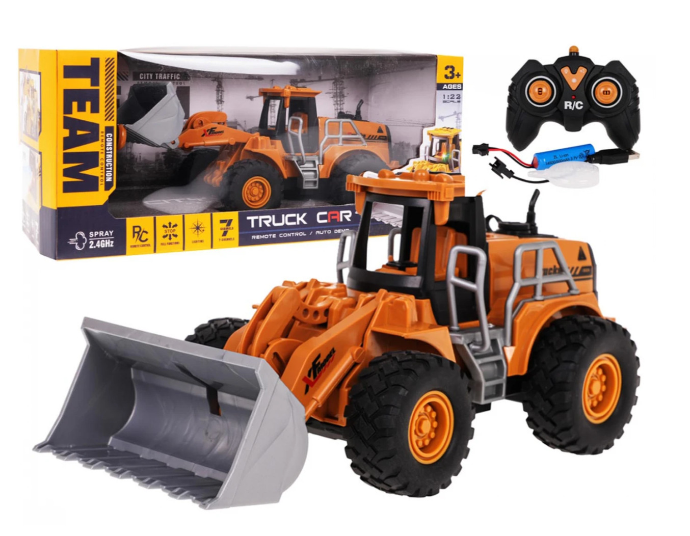 RoGer R/C Rotaļu Mašīna Buldozers ar