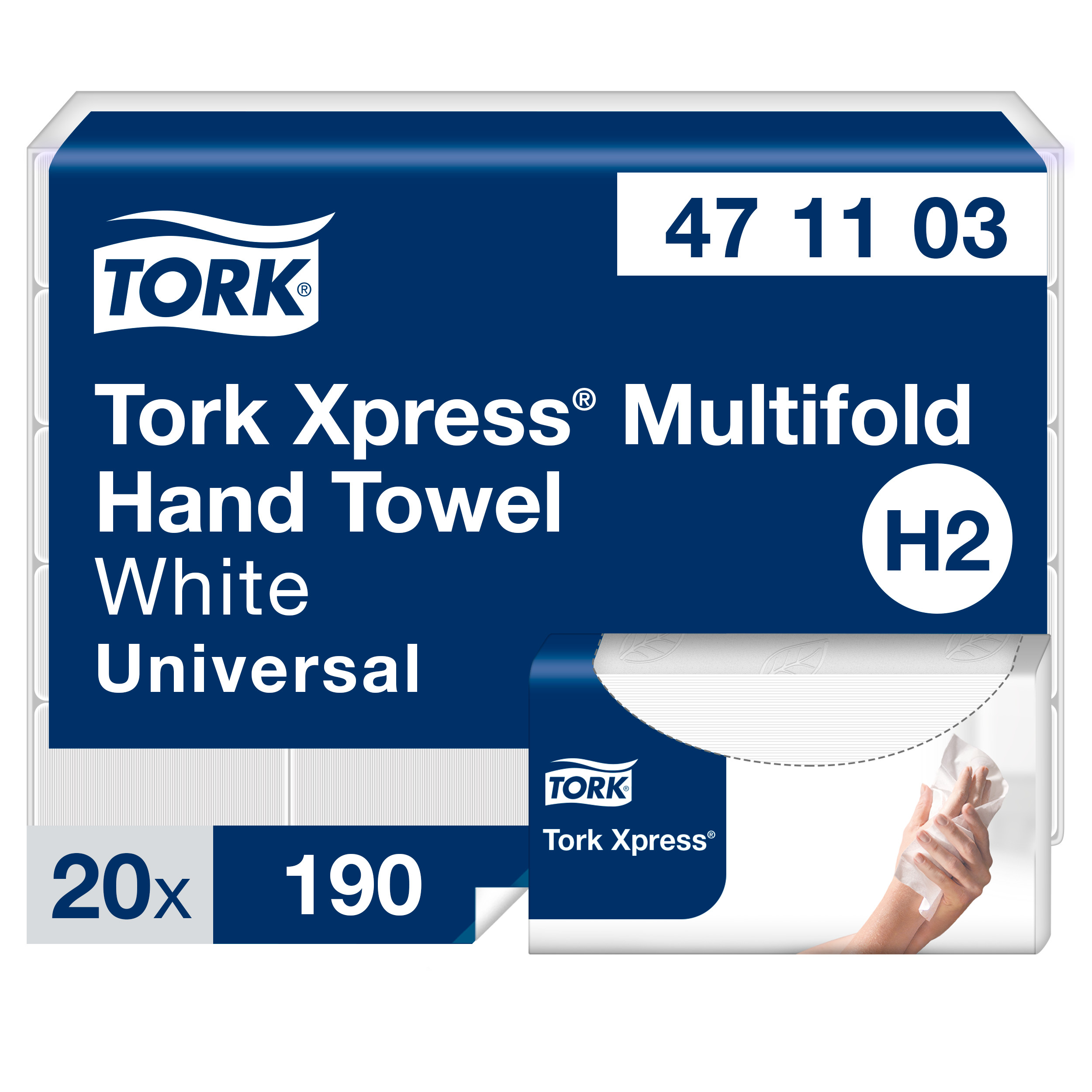 Roku dvieļi TORK Universal Xpress Multifold
